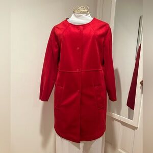 NWT Philosophy Red Faux Suede Jacket